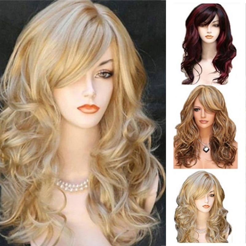 Women'S Clothing And Accessories - Peluca de fibra química colorida para