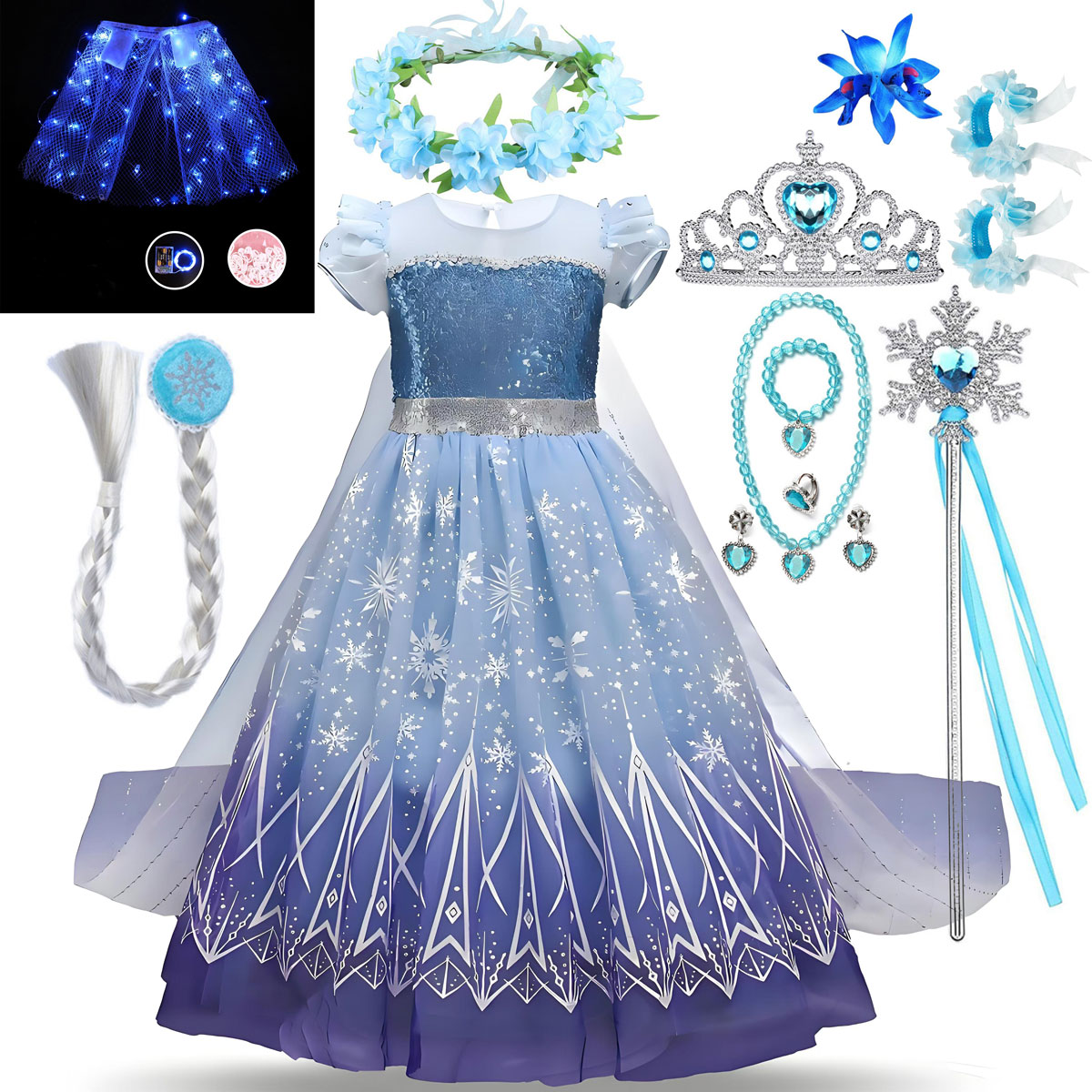 Layered Necklace Set - Conjunto de Vestido de Princesa para