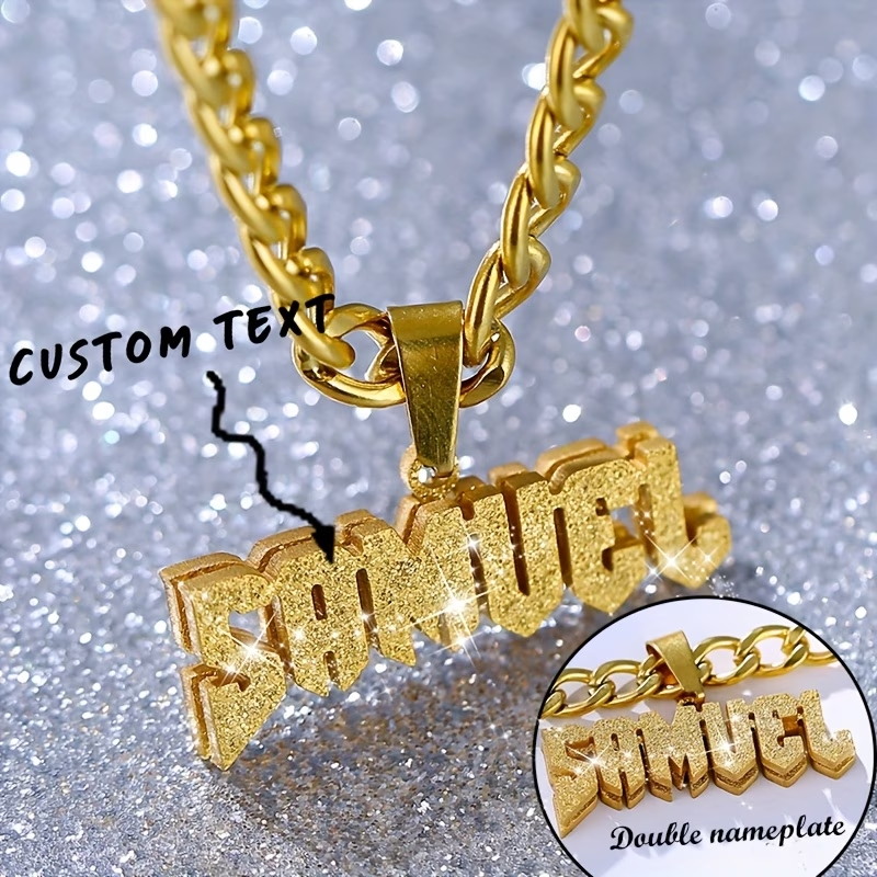 Layered Necklace Set - Collar de Doble Capa con Nombre