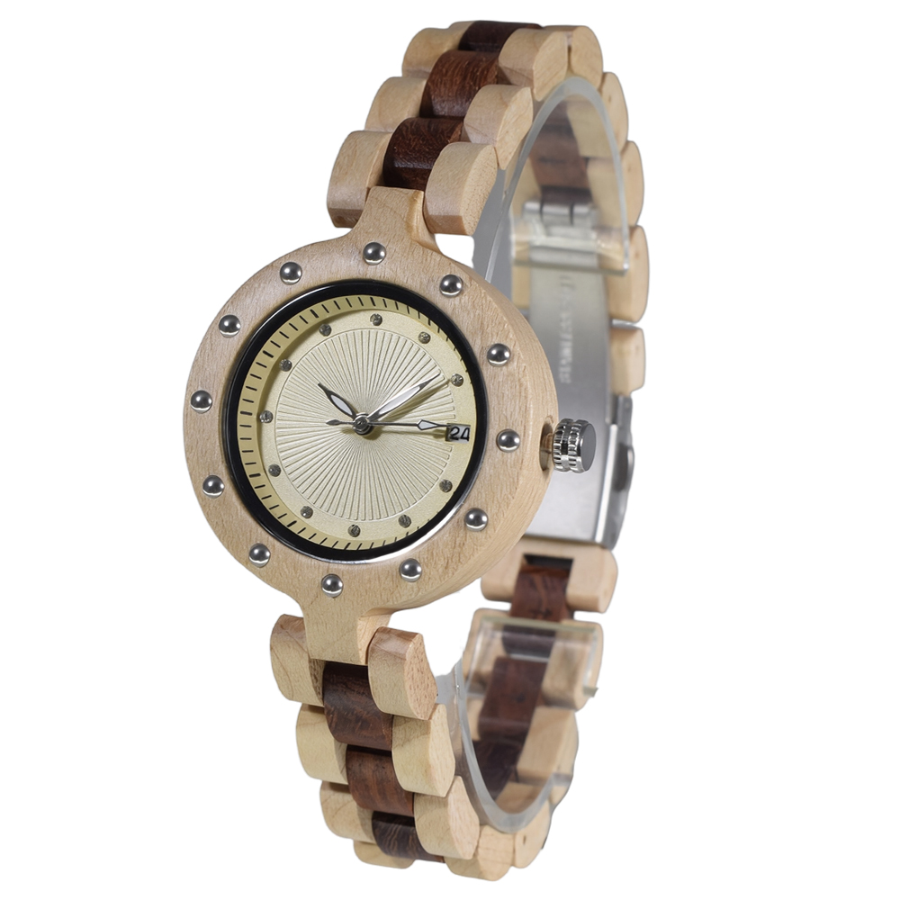 Women'S Accessories To Wear With Watch - Reloj de Cuarzo Vintage de Madera