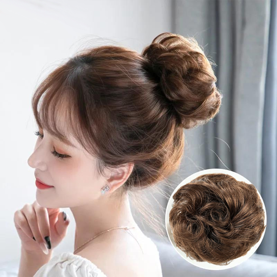 Hair Band Elastic - Extensiones de moño de pelo humano