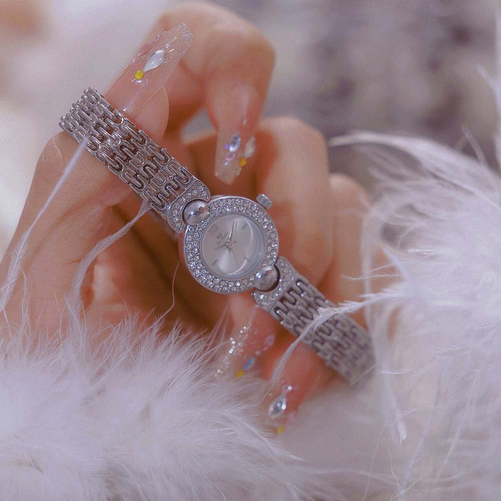 Women'S Accessories To Wear With Watch - Reloj de Mujer Minimalista Plateado BS,