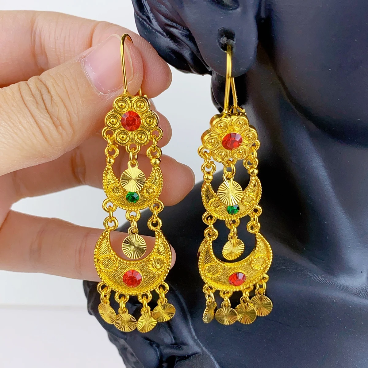 Pendientes colgantes de gota i - Women Accessories Dubai reseña y precio