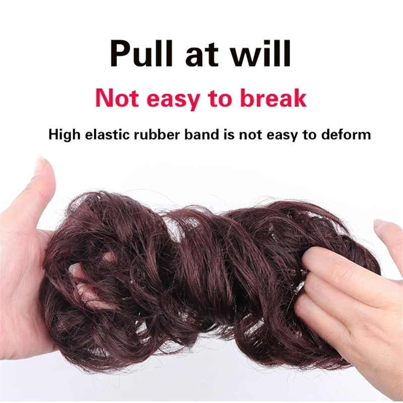Bollos de pelo rizado desorden - Hair Band Elastic reseña y precio