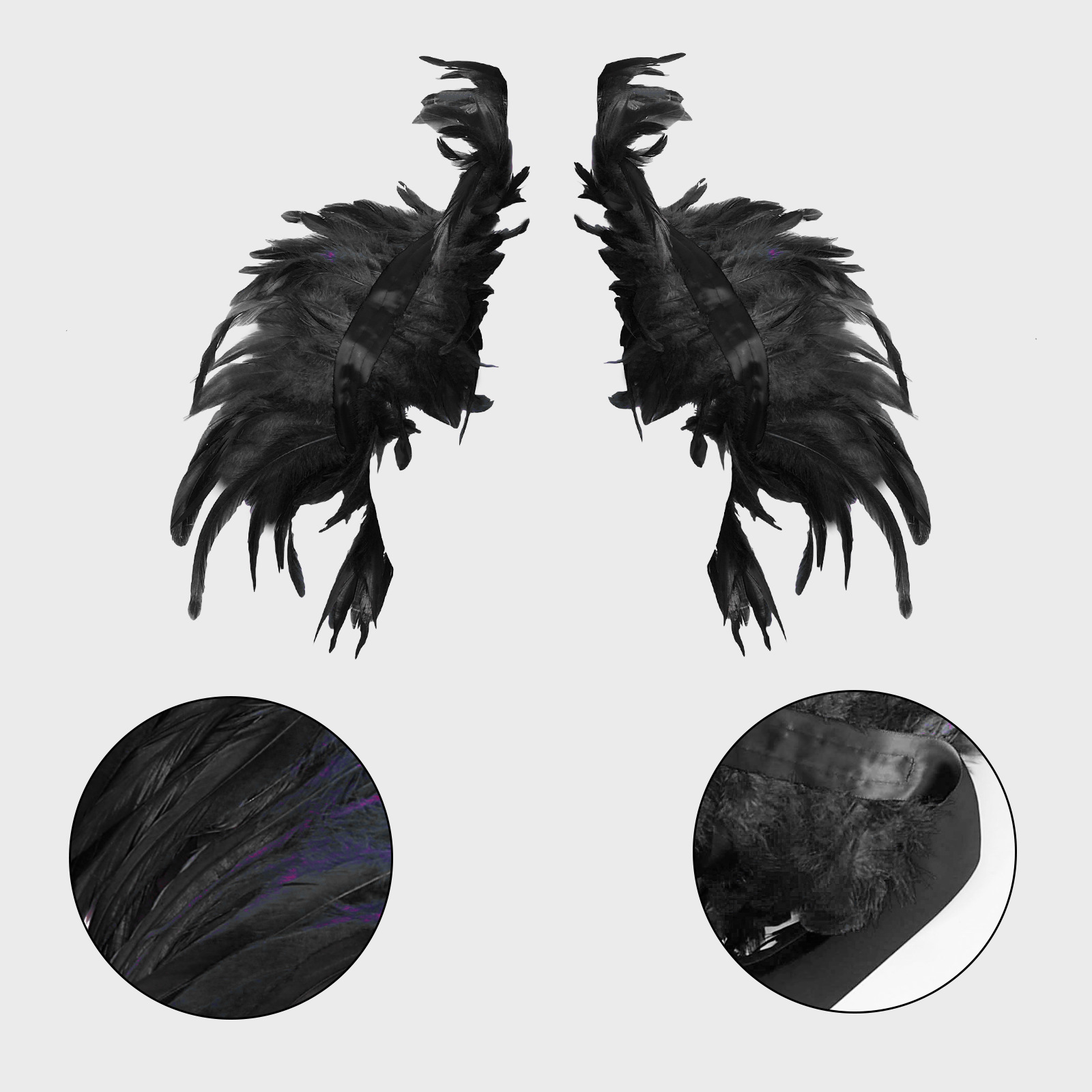 Chal de plumas góticas transfr - Women'S Accessories Amazon reseña y precio