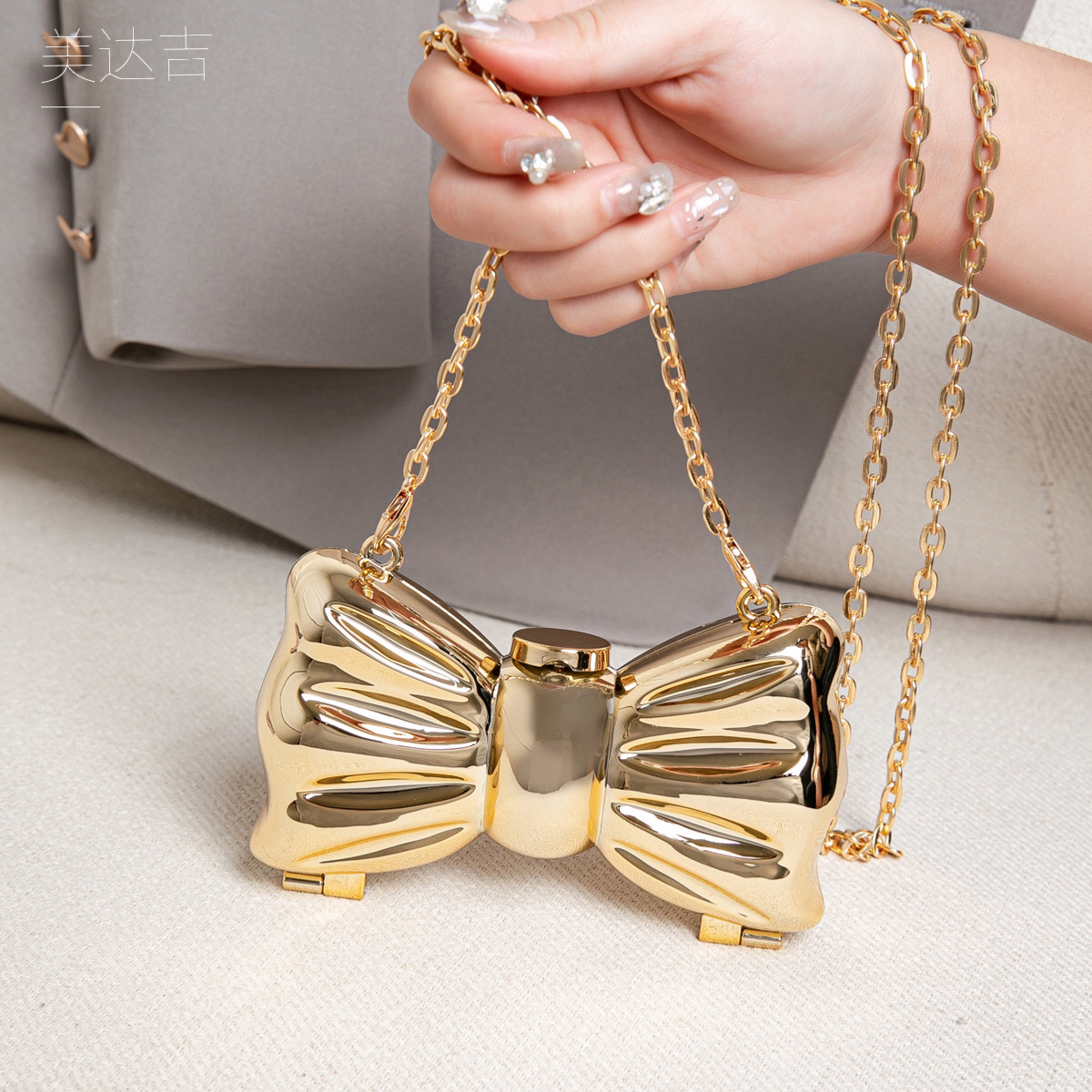 Bolso de mano mini con forma d - Wallet Chain Bag reseña y precio