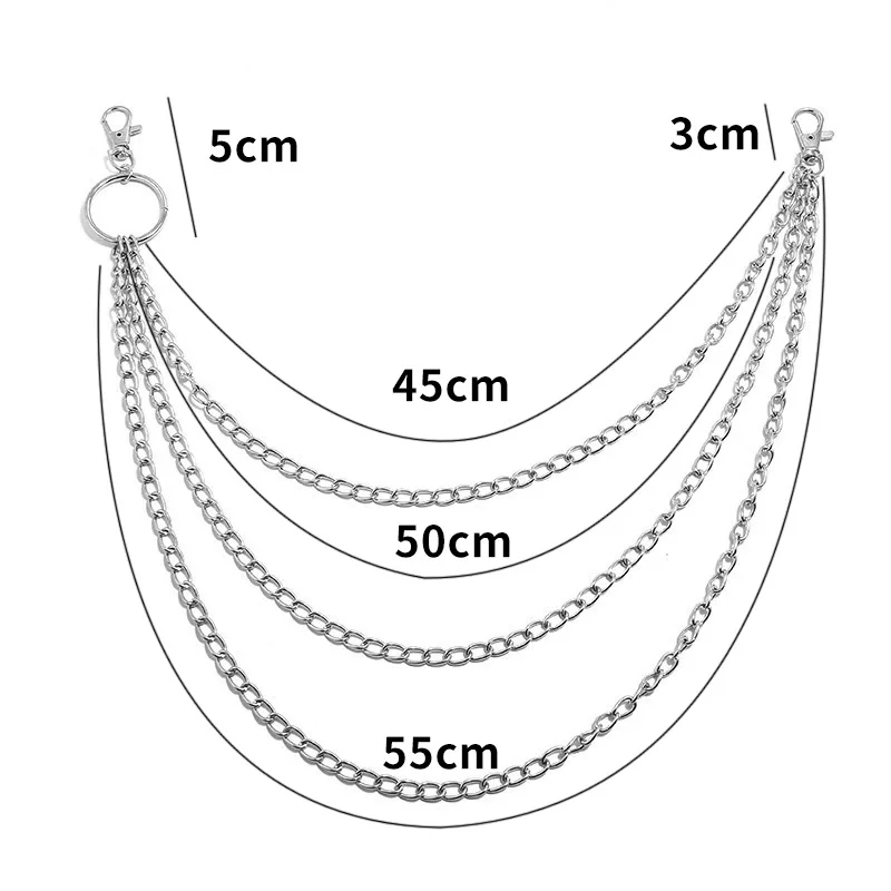 Cadena de cinturón metálica es - Wallet Chain Bag reseña y precio