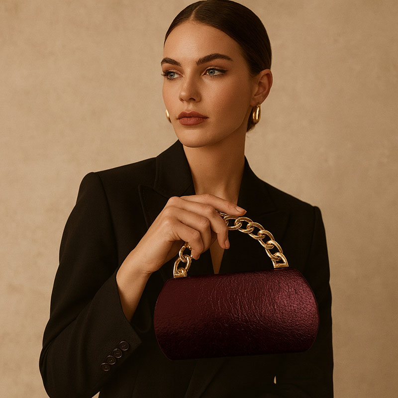 Bolso de mano de lujo con hebi - Wallet Chain Bag reseña y precio