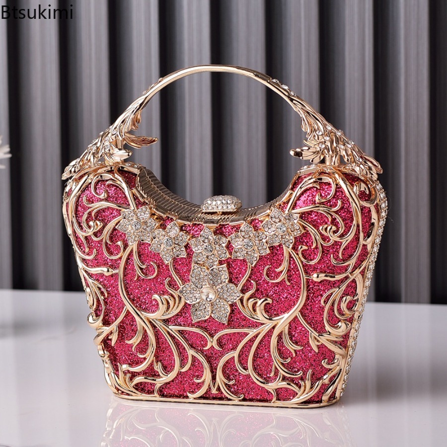 Bolsos de noche de metal hueco - Wallet Chain Bag reseña y precio