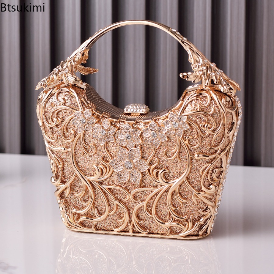 Bolsos de noche de metal hueco - Wallet Chain Bag reseña y precio