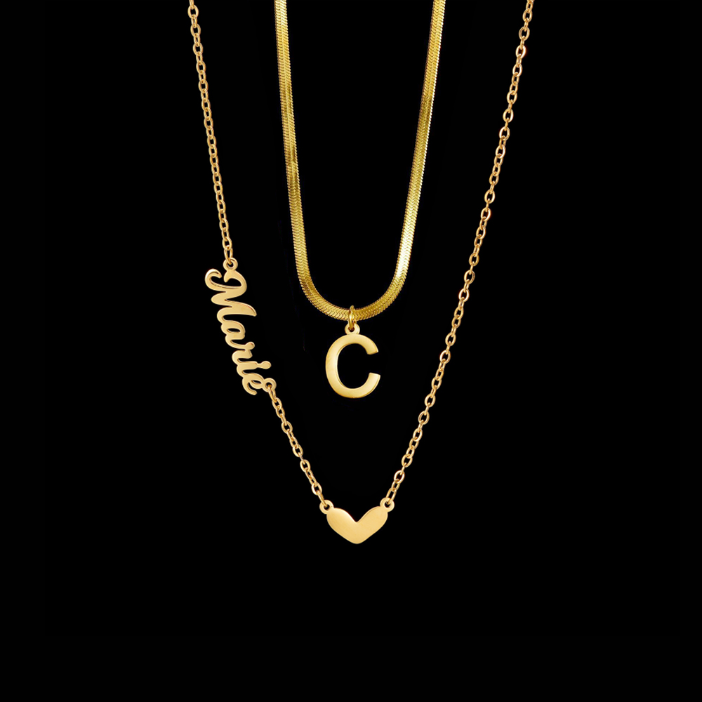 Atoztide-collar con nombre per - Layered Necklace Set reseña y precio