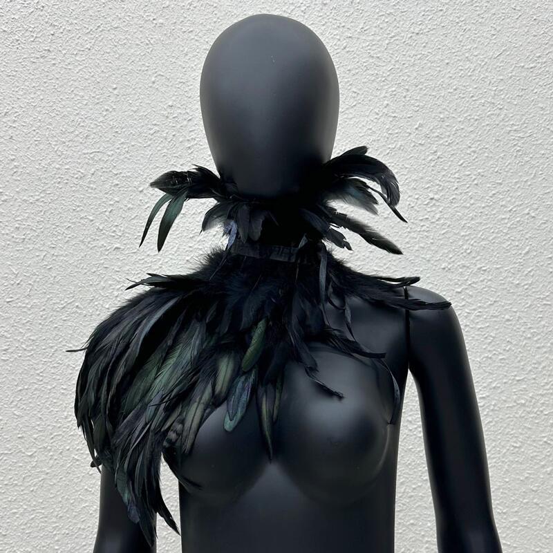 Capa gótica de plumas de un so - Women'S Accessories Amazon reseña y precio