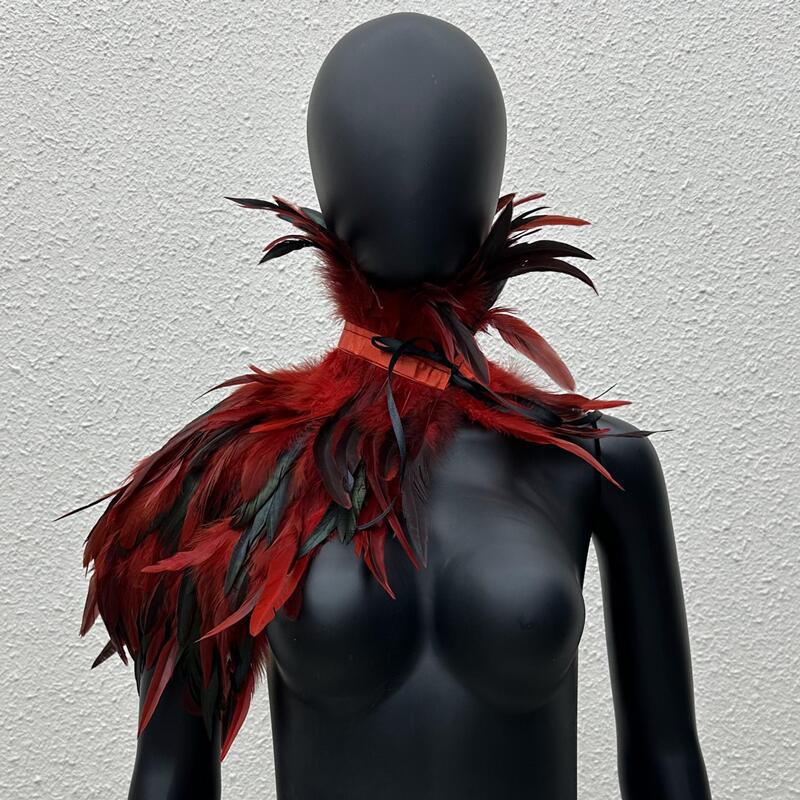 Capa gótica de plumas de un so - Women'S Accessories Amazon reseña y precio